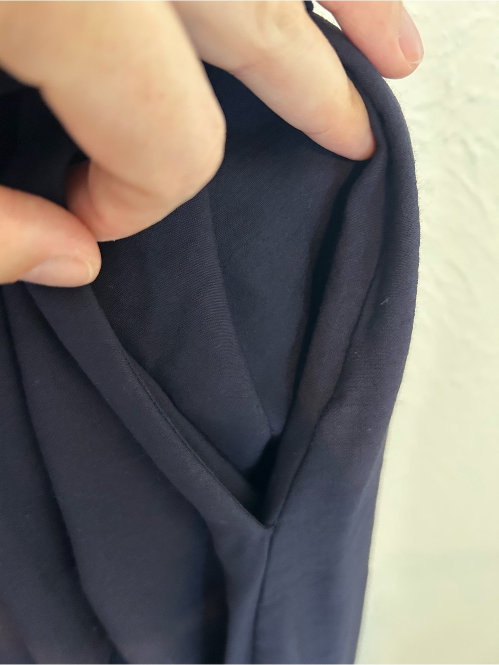 Tuckernuck Navy Maxi Dress Belted Tie Waist Pockets| Classy Academia Preppy| M - Picture 5 of 9
